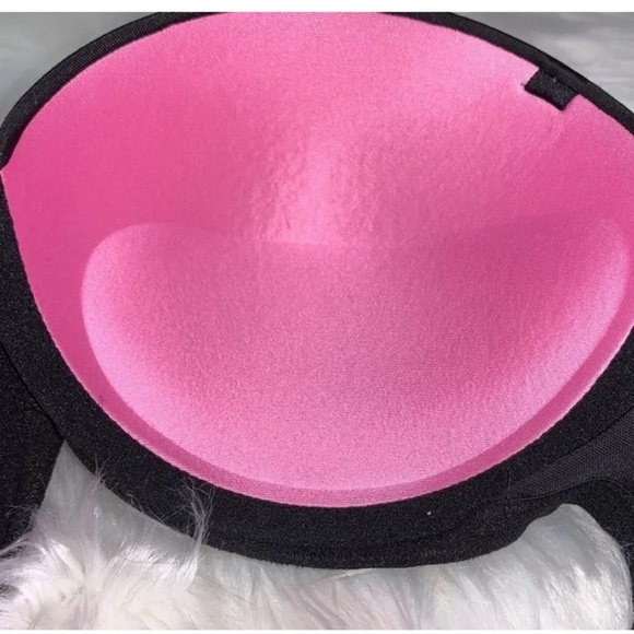 Victorias Secret Pink Bra Wear Everywhere Strapless Multi Way Push Up Black - Picture 3 of 5